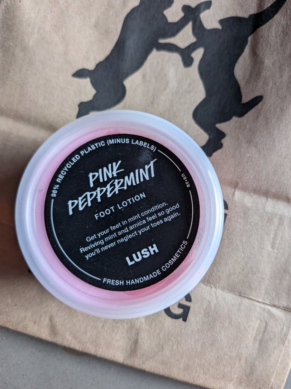 Lush Pink Peppermint Foot Lotion